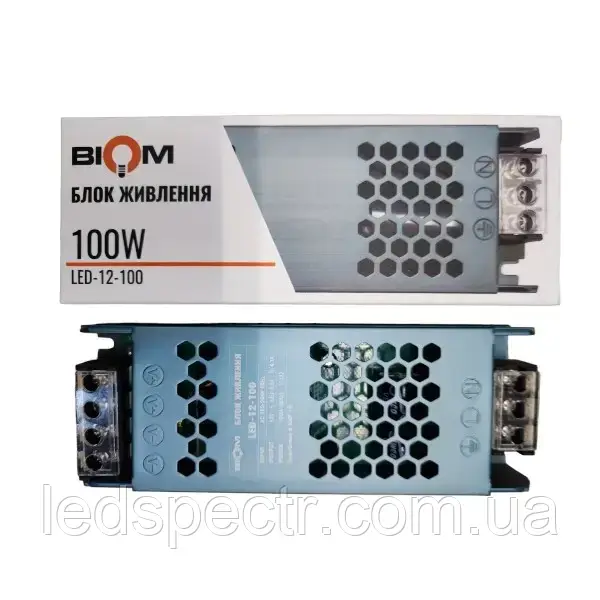 Блок живлення BIOM DC12 100W 8.3А LED-12-100