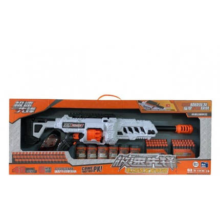 Бластер іграшковий дитячий (м'які кулі, на батарейку, з мішенями) BH502, фото 1