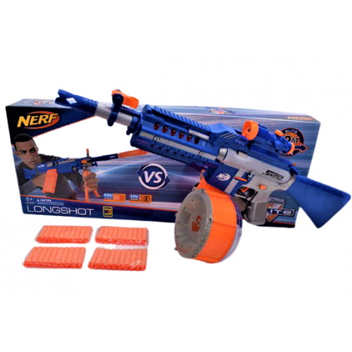 Автомат бластер дитячий Nerf (2 види, м'які кулі, яскравий дизайн) NERF009