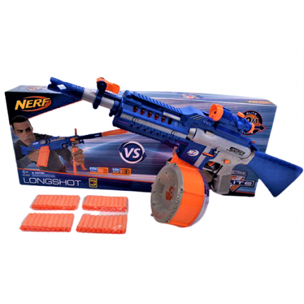 Автомат бластер дитячий Nerf (2 види, м'які кулі, яскравий дизайн) NERF009, фото 1