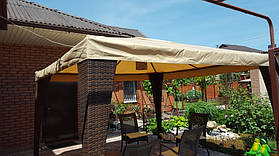 Пошив (замена старых) тентов на беседки из непромокаемой тентовой ткани 4