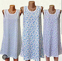 Нічна жіноча бабусина сорочка Батальна, сорочка нічна жіноча великий розмір 64 66 68 р