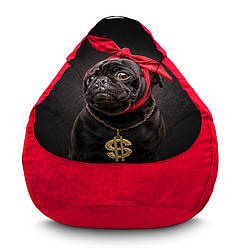 Крісло мішок «Мопс репер» Флок