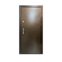Простые в монтаже металлические двухлистные двери для склада