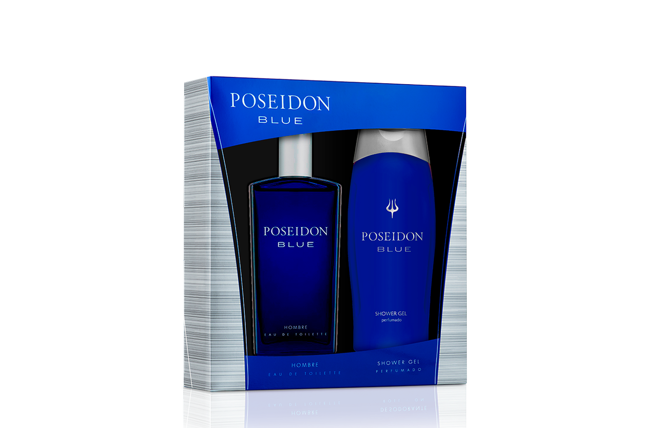 Подарунковий набір чоловічої парфумерії та косметики Instituto Espanol Poseidon Blue Hombre, 2 продукти