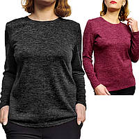 Кофта-свитер женский (50,52,54,56,58,60,62,64) большого размера теплый из ангоры