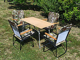 Стіл для кемпінгу Крісло для пікніка набір кемпінгових меблів "Патріот ФМ+4к" туристичні меблі купити