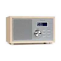 Ambient DAB+/FM-радіо BT 5.0 AUX-IN РК-дисплей будильник таймер імітація дерева