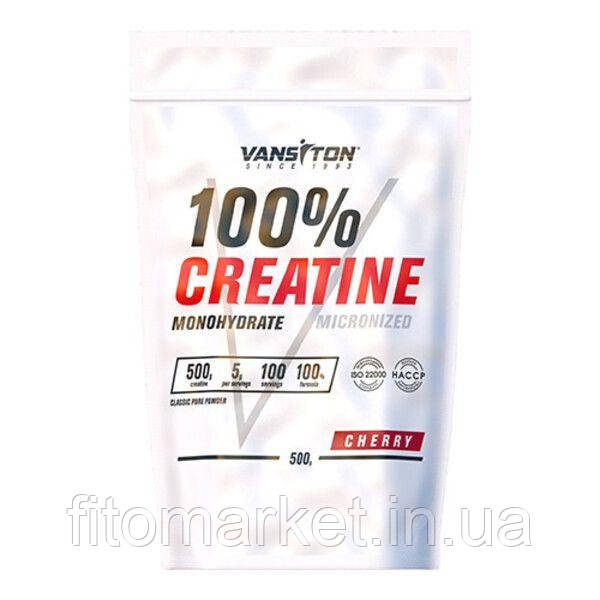 Креатину моногідрат Creatine Power 500 г Вишня ТМ Вансітон / Vansiton