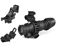 Тактический прибор (монокуляр) ночного видения PVS-14 4х с креплениями Mount + Rhino рог + кронштейн FMA L4G24