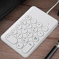 Мініклавіатура цифрова @LUX K313U NumPad Slim, USB White