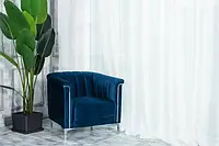 Кресло "Джованни" индиго + серебро