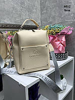 Беж - сумка-рюкзак - два окремих відділи - стильна та молодіжна модель Lady Bags з безліччю кишенями (0512)