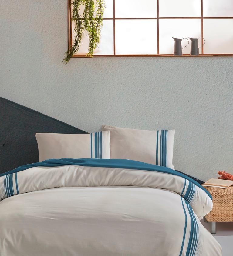 Постільна білизна Buldans - Elisa turquoise бірюзовий king size, фото 1