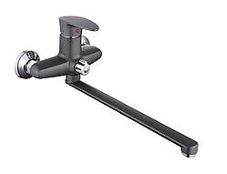 Змішувач для ванни MONRO JC205-1K GREY без шланга та лійки, одноважільний, довгий ніс