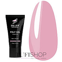 Моделирующий полигель Poly Gel Siller №3 розовый 30 мл