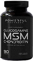 Глюкозамин хондроитин мсм Powerful Progress Glucosamine-Chondroitin + MSM 90 таблеток