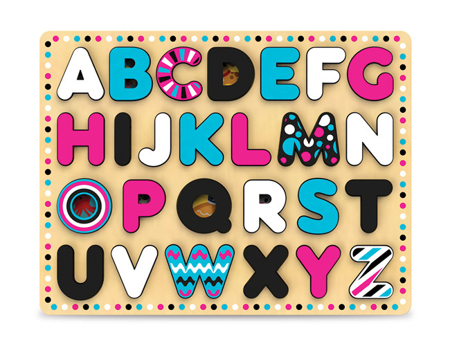 Деревянная обучающая рамка вкладыш "Английский алфавит" Kids Hits (KH20/025) - фото 4 - id-p2122077003