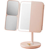 Зеркало для макияжа Jordan & Judy NV536 LED Mirror-Foldable Pink [99747]