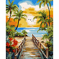 Картина за номерами Тропический пляж 40*50 см SANTI (954781)