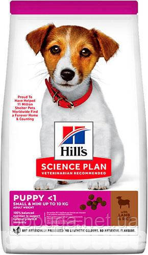 Hill's SP Puppy Small & Miniature Lamb & Rice,6кг