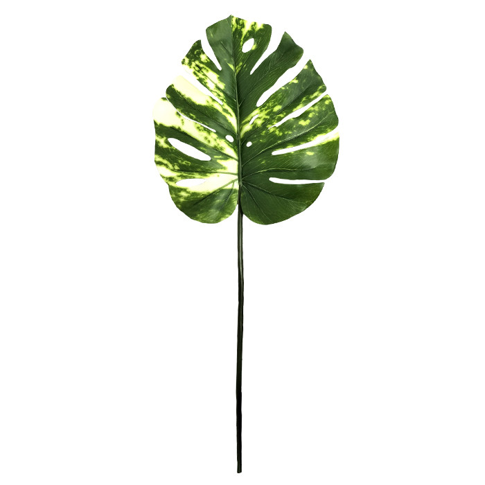 Штучне листя Engard Monstera Alba, 73 см (TW-54), фото 1