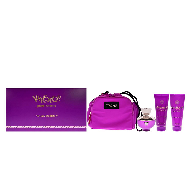 Набір Versace Pour Femme Dylan Purple для жінок — set (edp 100 ml + b/l 100 ml + sh/g 100 ml + bag)