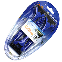 Станок для бритья №М-0295 пластик (3 лезвия) синий 3 шт. (TV)