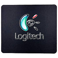 Коврик для мышки X88 Logitech Color не прошитый, черный (30x25см) (TV)