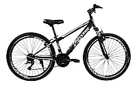 Велосипед CROSSRIDE SHARK 26" MTB рама 14" Черно-серый