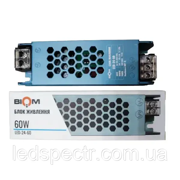 Блок живлення BIOM DC24 60W 2.5А LED-24-60