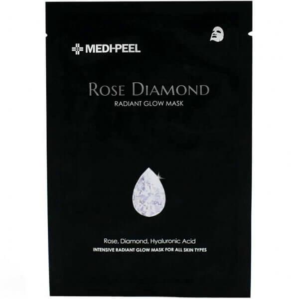 Тканевая маска с алмазной пудрой Medi-Peel Rose Diamond 25 мл - фото 1 - id-p2122111544