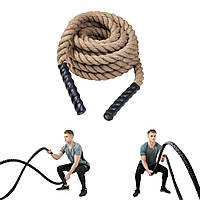 Тренувальний канат inSPORTline WaveRope Base 40 mm - 9 m