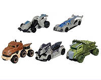 Набор машинок Mattel Jurassic World Toys Dominion Toy Character Cars 5-Pack in Scale