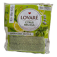 Чай Lovare 50 пакетиков Цитрусовая Мелисса (зеленый+травяной)