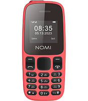Телефон кнопочний Nomi i1440 Red червоного кольору