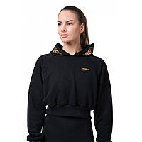 Світшот жіночий Nebbia Golden Crop 824 - чорний/XS