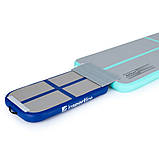 Килимок надувний inSPORTline Airplace 90x60 см, сіро-синій, фото 8