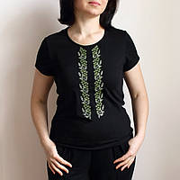 Вышиванка футболка женская "Калина" с вышивкой на груди