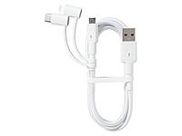 USB Кабель для зарядки и синхронизации SilverCrest 3в1 Apple Lightning, USB type С, micro-USB кабель