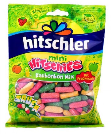 Hitschies Цукерки жув. Mini Mix sauer 125г