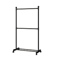 Практичная стойкая вешалка для одежды и обуви Clothes Rack Up напольная на колесах с перекладиной