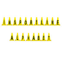 Пластикові конуси для тренувань inSPORTline Alphabet 23 см