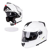 Мотоциклетний шолом W-TEC Vexamo V270 PP - Білий / XL (61-62)