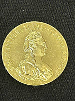 Золотая монета Екатерины второй