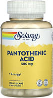 Пантотеновая кислота Solaray Pantothenic Acid 500 mg 100 veg caps