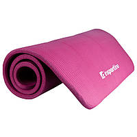 Антиковзуючий килимок для вправ inSPORTline Fity товстий і м який 140x61x1,5 cm - колір фіолетовий