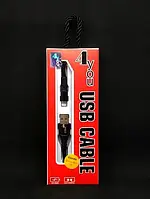 Usb-cable lightning 4you Merla (2A, silicon, чорний)