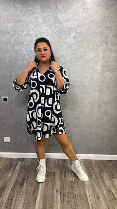 Дуже красиве плаття софт довгі рукави розміри батал, фото 1