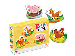 Мега пазли ферма,baby puzzle DODO 300394, пазли один день на фермі